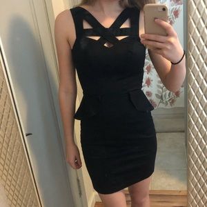 Black XOXO Body-Con Dress